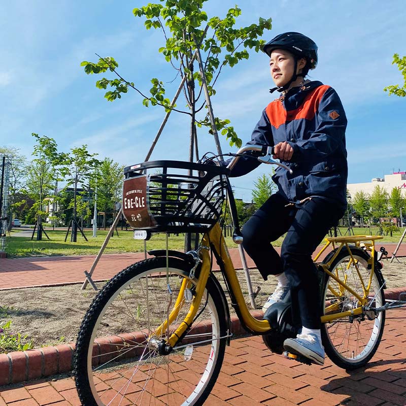 【ふるさと納税】江別市レンタルサイクル事業「EBE-CLE(えべくる)」乗車体験チケット(4時間分) ＜電動自転車＞ EB8-0342 f012173-ebetsu-10000954 北海道江別市 サンプル画像3