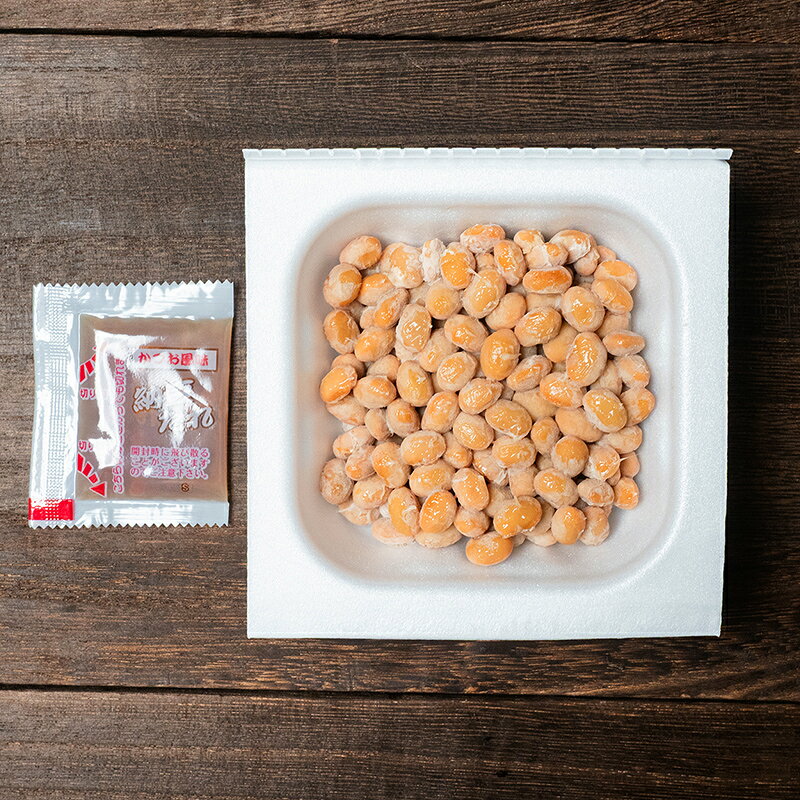 北海道江別市の【ふるさと納税】十勝納豆 小粒（40g×3P　12ユニット入） EB8-0399｜アングル3