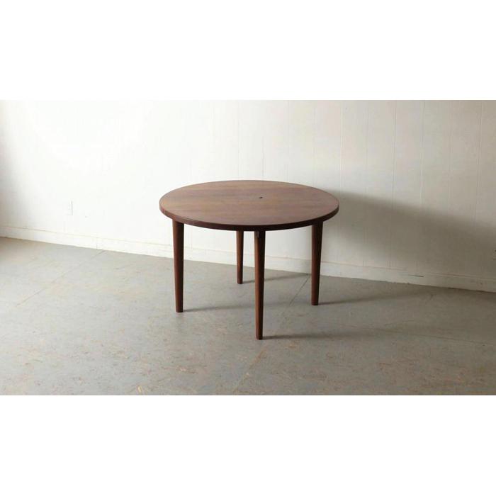 ラウンドテーブル ウォールナット（道産ナラも可能） W900 北海道 MOOTH インテリア 手作り 家具職人 モダン