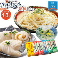 【ふるさと納税】【北海道産小麦使用】きたほなみ乾麺詰合せ(4.8kg)うどん そうめん ひやむぎ セット 詰め合わせ 麺類 乾麺 北海道ふるさと納税 江別 ふるさと納税 北海道 【AU002】