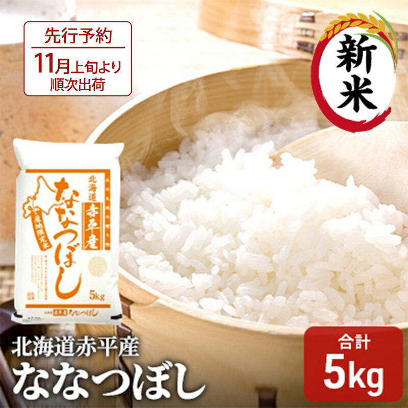 3位! 口コミ数「1件」評価「5」北海道赤平産 ななつぼし 5kg 精米 米 北海道　【お米 ななつぼし 米 ふるさと納税 ななつぼし 赤平産】