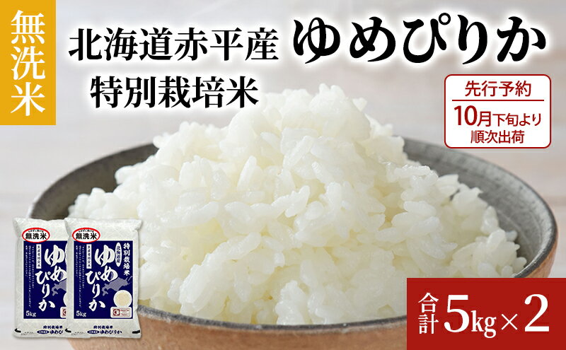 【ふるさと納税】無洗米 北海道赤平産 ゆめぴりか 10kg (5kg×2袋) 特別栽培米 米 北海道　【米 お米 ゆめぴりか 無洗米 ふるさと納税 特別栽培 赤平産】