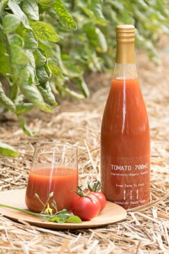 【ふるさと納税】E303 有機トマトジュース3本（無塩・無添加）700ml×3本 年6回発送