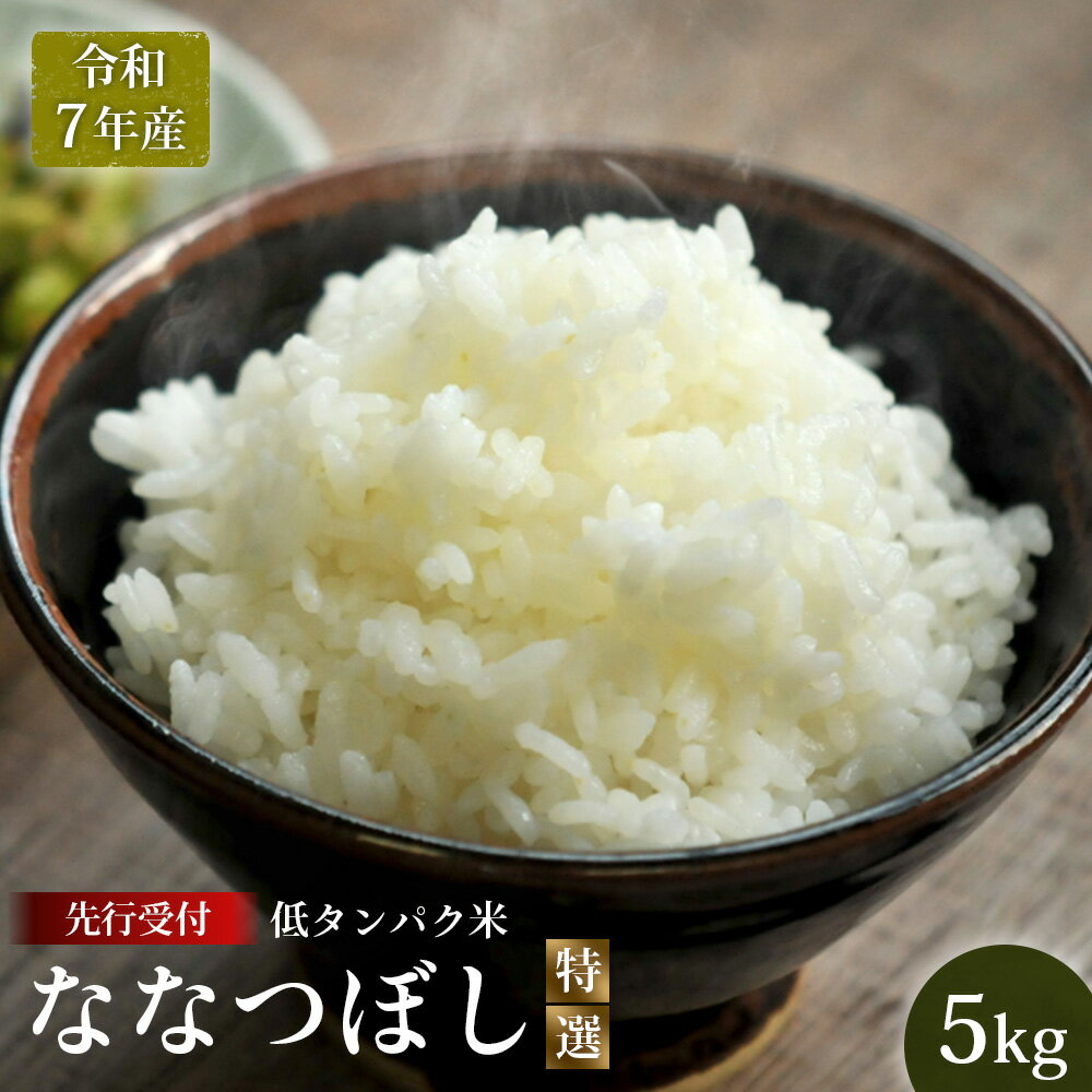 [先行受付][令和7年産]最もおいしいとされるお米(低タンパク米)『ななつぼし(特選)』(5kg)[41002]