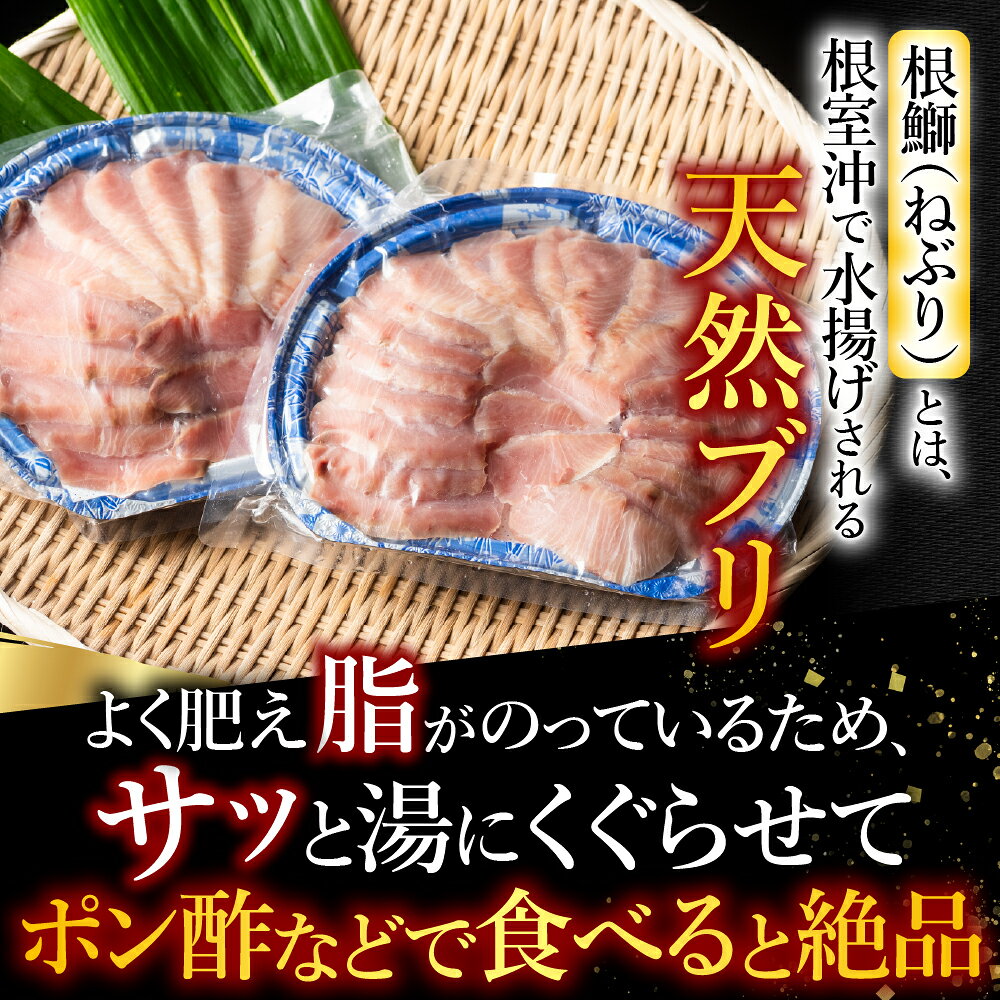【ふるさと納税】 [北海道根室産] ＜鮭匠ふじい＞ 天然ぶりしゃぶしゃぶセット 300...