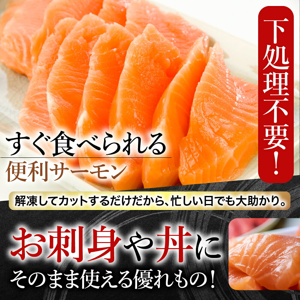 【ふるさと納税】 お刺身ほたて貝柱 300g × 2P＆お刺身トラウトサーモン 2 ~ 3P ( 計 800g ) ホタテ ほたて 帆立 帆立貝柱 ホタテ貝柱 貝柱 お取り寄せ グルメ 海鮮 北海道 根室市 ふるさと納税 B-09101 f012238-nemuro-10006295 北海道根室市 サンプル画像2