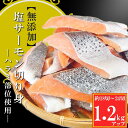 【ふるさと納税】<年内配送可> 無添加塩サーモン切身 選べる 1.2kg ~ 4kg 鮭 さけ サケ しゃけ シャケ 魚 さかな サカナ お取り寄せ グルメ 海鮮 ハラミ 腹身 塩 焼き魚 北海道 根室市 ふるさと納税
