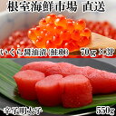 【ふるさと納税】いくら醤油漬(鮭卵)70g×3P、辛子明太子