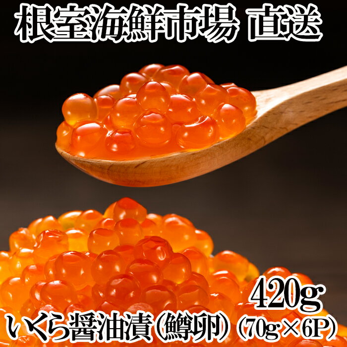 【ふるさと納税】いくら醤油漬け(鱒卵)70g×6P(計420