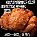【ふるさと納税】ボイル毛がに500〜600g×2尾 F-11030