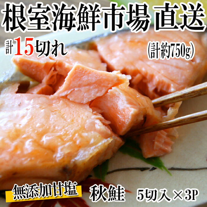 【ふるさと納税】 無添加甘塩天然秋鮭 5 切 選べる 3P 6P 秋さけ 秋サケ 秋味 アキアジ 秋ざけ 秋ザケ あきざけ アキザケ 魚 さかな サカナ お取り寄せ グルメ 海鮮 しゃけ シャケ 北海道 根室市 ふるさと納税