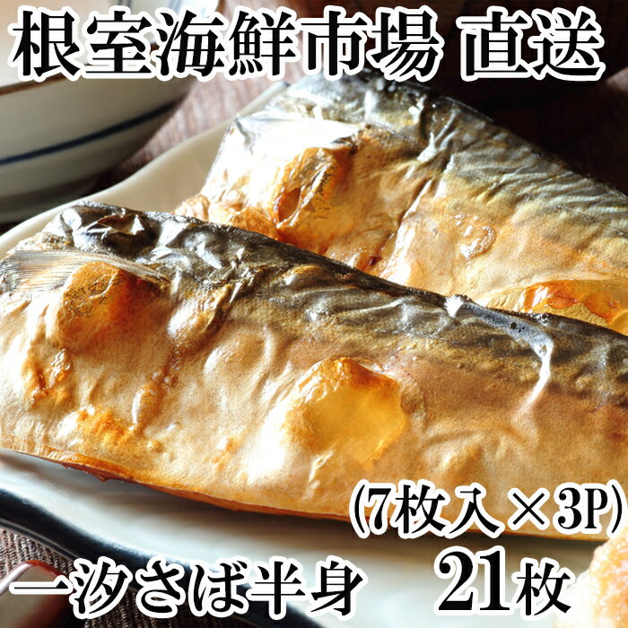 【ふるさと納税】根室海鮮市場＜直送＞一汐さば半身24枚(8枚入×3P) A-28081のサムネイル