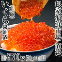 【ふるさと納税】根室海鮮市場＜直送＞いくら醤油漬(鮭卵)70g×11P(計770g) B-28010