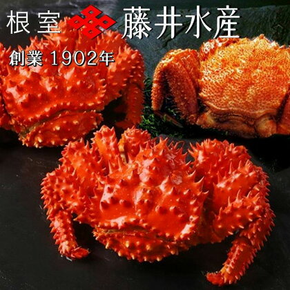 [北海道根室産]ボイル毛がに2尾(計約800g)、ボイル花咲がに2尾(計約800g) C-42083