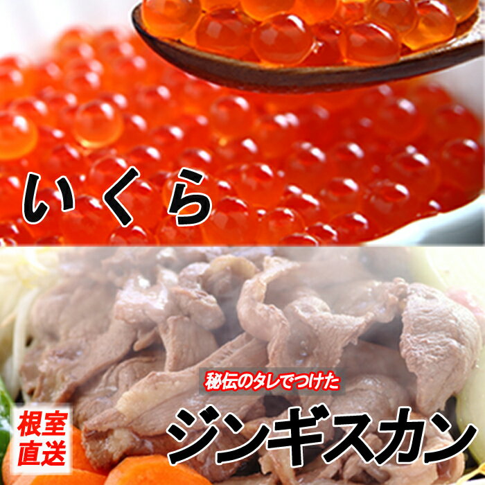 【ふるさと納税】いくら醤油漬け100g×2P、味付けジンギスカン800g×1Pセット B-70034