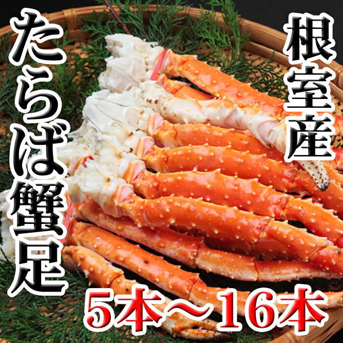 [北海道根室産]ボイルたらば蟹足5本〜16本(計1〜1.2kg)