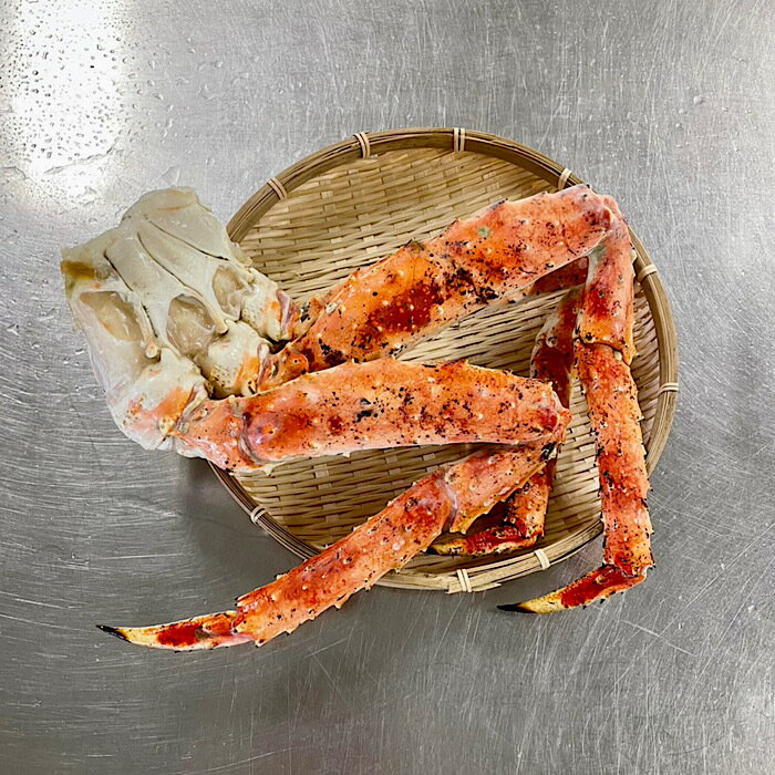 [北海道根室産]冷凍タラバガニ足1kg