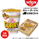 【ふるさと納税】 【定期便3か月】日清 カレーヌ-ドル★1箱(20食入)ラーメン麺 即席麺 麺類 ラーメン カップ麺 インスタント 麺類 カップラーメン ギフト ふるさと納税 麺類 ラーメン お楽しみ