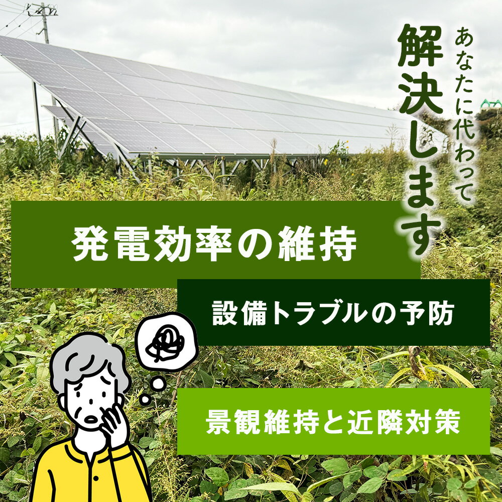 【ふるさと納税】 太陽光発電所 除草作業（低圧）サービス 代行 メンテナンス 太陽...