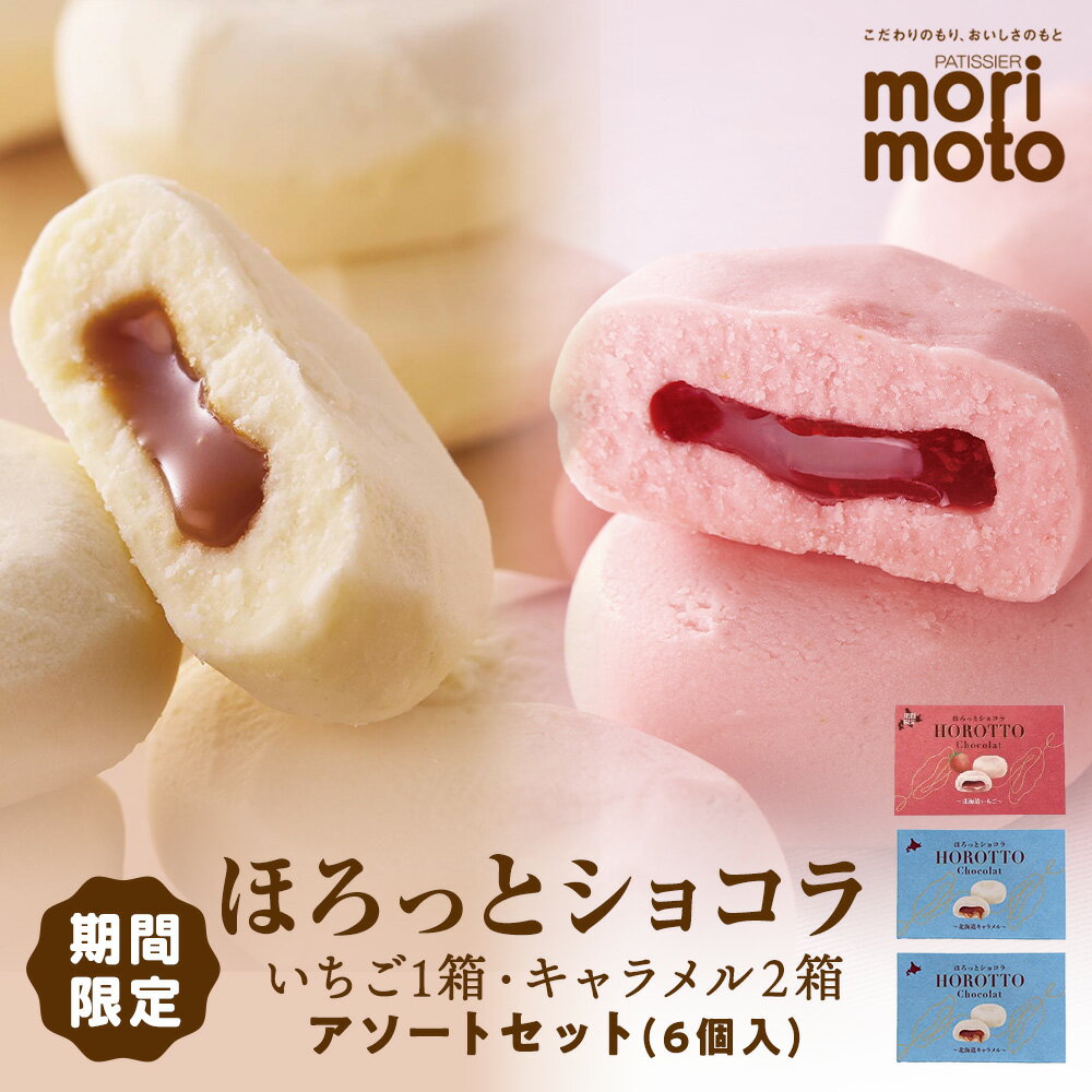 ほろっとショコラ 2種 詰め合わせ 3箱セット 食べ比べ お土産 お菓子 焼き菓子 スイーツ ギフト [北海道千歳市 もりもと]北海道ふるさと納税 北海道 千歳市 お取り寄せ キャラメル いちご ショコラ[北海道千歳市]ギフト ふるさと納税