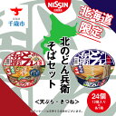 【ふるさと納税】 日清　北のどん兵衛　そばセット＜天ぷら・きつね＞各1箱・合計2箱 日清 インスタント麺 インスタントそば インスタ..