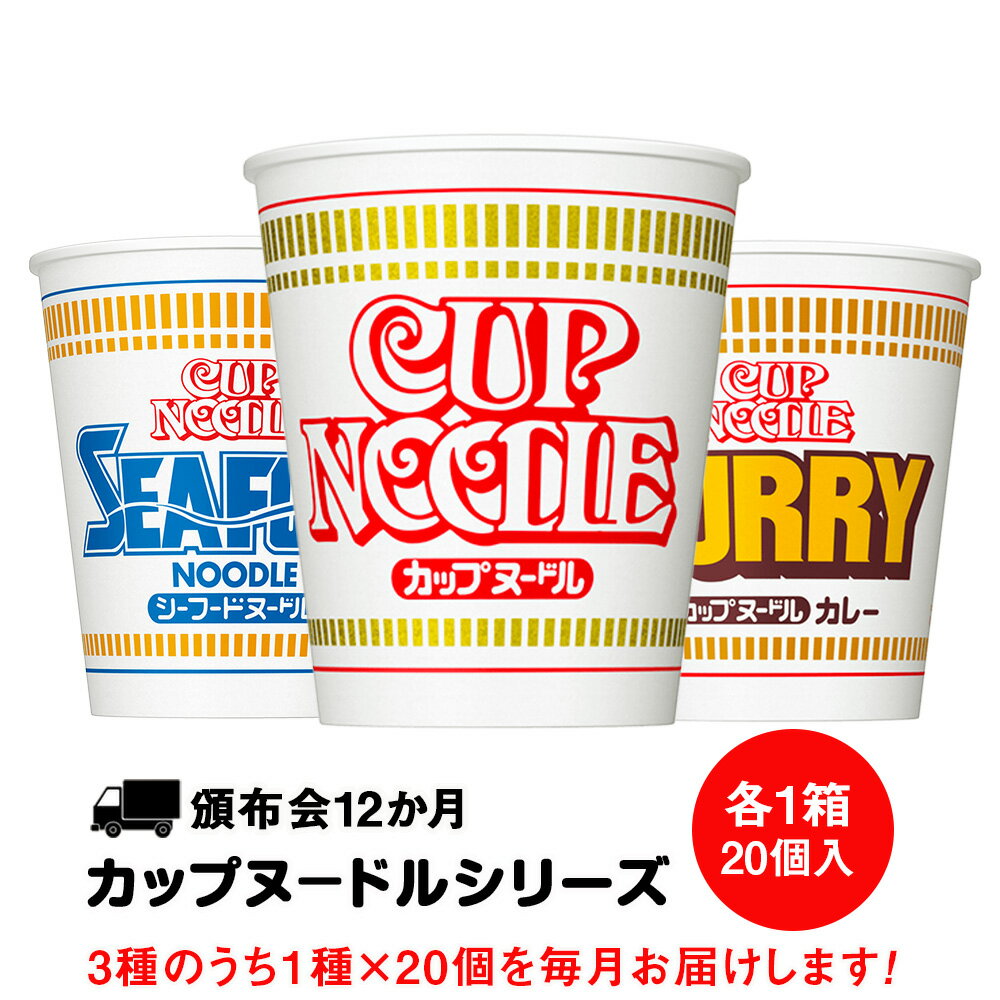 Rakuten - 【ふるさと納税】 【定期便 12か月】日清 カップヌ−ドル シリーズ20個 【北海道千歳市】ギフト ふるさと納税 お楽しみ 頒布会 麺類 ラーメン