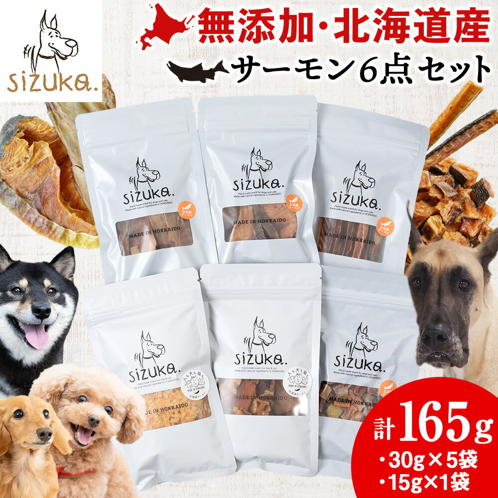 サーモン6点セット鮭 サーモン ドッグフード ペット おやつ スモーク 燻製 ジャーキー スライス スティック 鮭節 ふりかけ 無添加 北海道ふるさと納税 ふるさと納税 北海道 千歳市[北海道千歳市]ギフト ふるさと納税