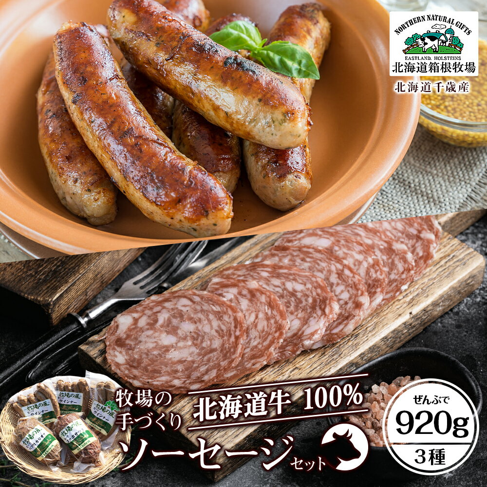 牧場手作り★ビーフソーセージセット[箱根牧場]加工肉 惣菜 肉料理 ビーフソーセージ ソーセージ サラミ 北海道ふるさと納税 千歳市 ふるさと納税[北海道千歳市]ギフト ふるさと納税