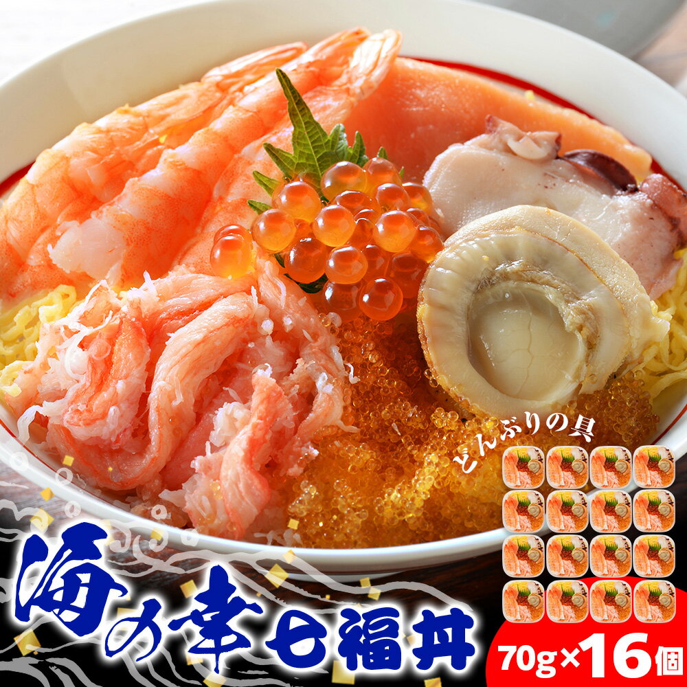 【ふるさと納税】海鮮丼 具 70g×16 7種 16個セット