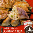 【ふるさと納税】 天のびろく 餃子 お徳用 2種 セット(580g×2) 徳用 冷凍 北海道 千歳 食べ比べ 加工品 惣菜 冷凍 ぎょうざ ギョーザ 【北海道千...