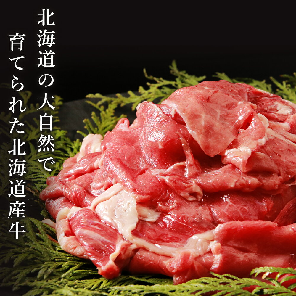 【ふるさと納税】すきやき・しゃぶしゃぶ用 肩スライス（切り落とし）500g【北海道産牛】＜肉の山本＞ 肩肉 牛肉 すきやき しゃぶしゃぶ スライス 【北海道千歳市】ギフト ふるさと納税