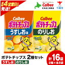 【ふるさと納税】カルビーポテトチップス 2種セット うすしお・のりしお 各8袋 《北海道工場製造》 スナック お菓子 北海道 千歳 ポテチ ポテトチップス 北海道ふるさと納税 千歳市 ふるさと納税【北海道千歳市】 ギフト ふるさと納税