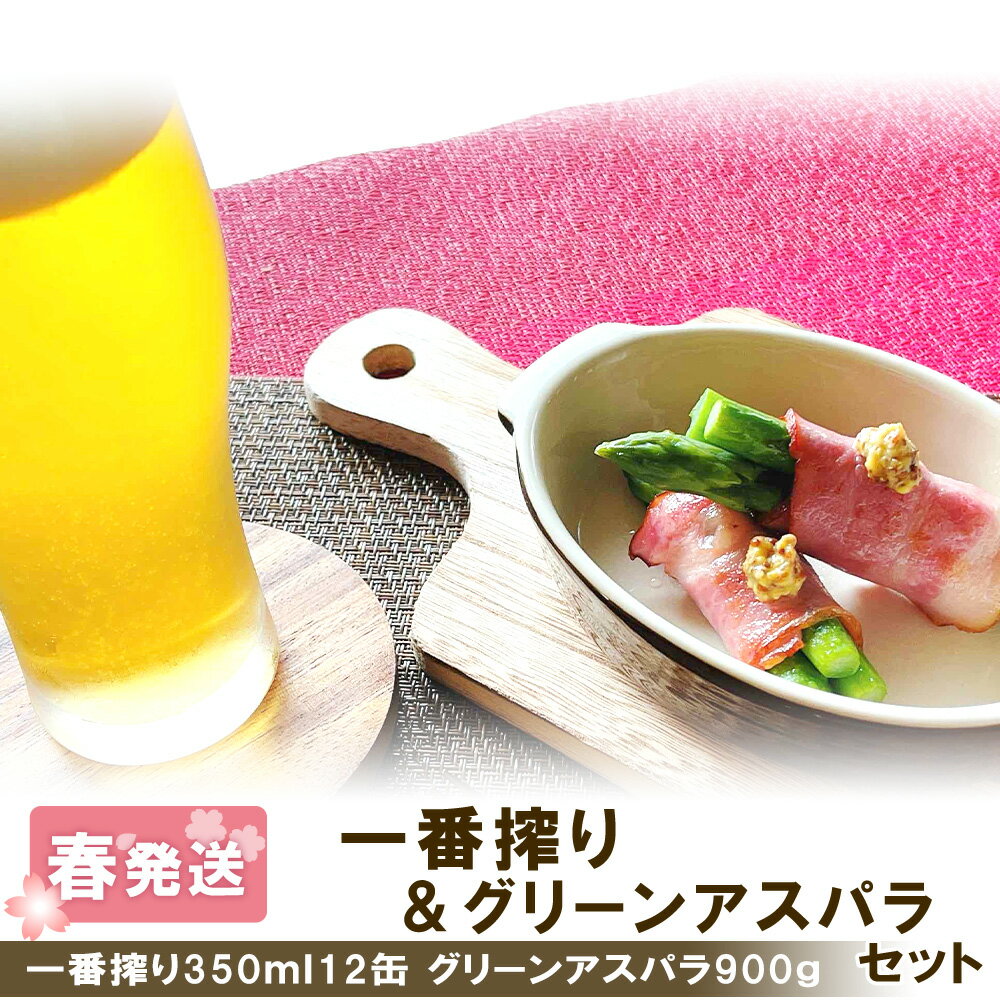 2024年春発送 キリン一番搾り 350ml12缶&グリーンアスパラ900g 北海道千歳産 野菜 ビール アスパラガス アスパラ 2024年5月中旬〜6月中旬にかけて順次発送 北海道ふるさと納税 千歳市 ふるさと納税[北海道千歳市]ギフト 麒麟 KIRIN