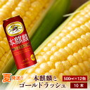 【ふるさと納税】2024年夏発送 キリン本麒麟500ml 12缶＆黄色いとうもろこしゴールドラッシュ ...