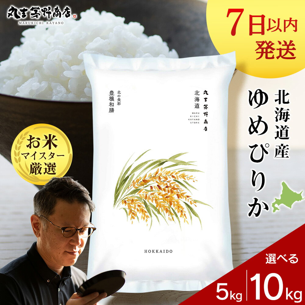 北海道産ゆめぴりか 選べる5kg〜10kg 1袋5kg 10kgから真空パック対応米 お米 北海道産米 ゆめぴりか 真空パック 米 北海道米 北海道産 北海道千歳市ギフト ふるさと納税