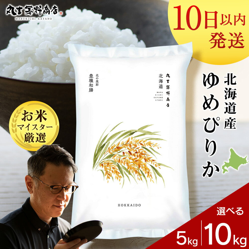 【ふるさと納税】北海道産ゆめぴりか 選べる5kg～10kg 1袋5kg 10kgから真空パック対応米 お米 北海道...