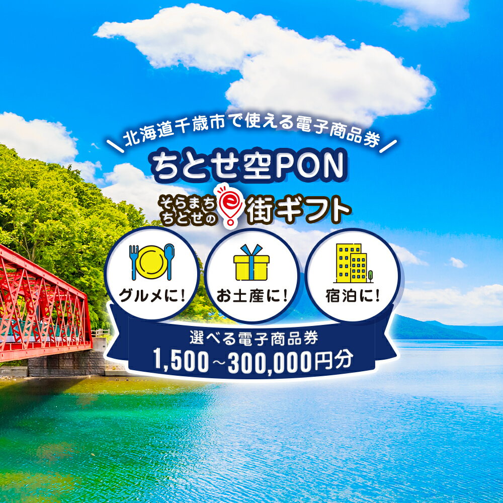 【ふるさと納税】そらまちちとせのe街ギフト ちとせ空PON 選べるクーポン1,500円分～300,000円分 有効...