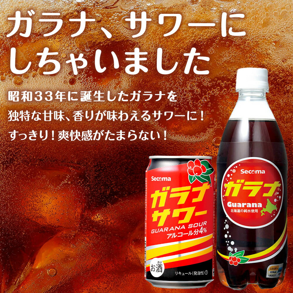 【ふるさと納税】【選べる定期便】ガラナサワー 350ml 選べる24本～48本 (1箱24本) ガラナ サワー 酒 セイコーマート セコマ Secoma 千歳 北海道酒 お酒 チューハイ サワー 北海道ふるさと納税 ふるさと納税 北海道 千歳市 【北海道千歳市】ギフト ふるさと納税