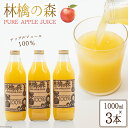 【ふるさと納税】林檎の森ジュース 1,000ml×3本 セッ