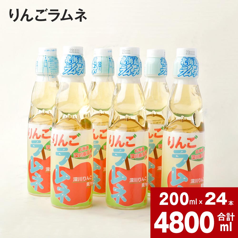 【ふるさと納税】 りんごラムネ 200ml×24本 セット 深川産 りんご リンゴ 林檎 りんご果汁 ラムネ サ...