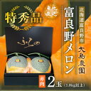 【ふるさと納税】【特秀】富良野メロン 赤肉2玉 北海道富良野市『大島農園』【7月中旬より順次発送】_ メロン めろん ふらのメロン 赤肉 赤肉メロン 北海道 富...
