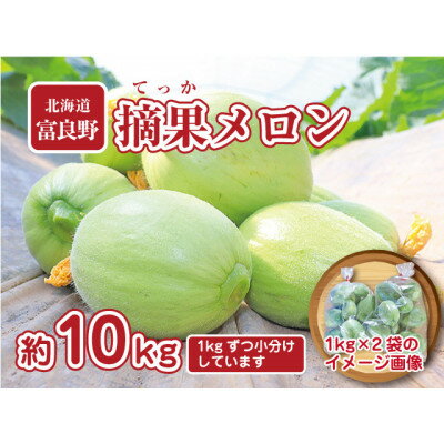 【先行予約】摘果メロン　10kg(1kg×10袋)お漬物用【5月より発送】【配送不可地域：離島】【1394511】