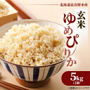 【ふるさと納税】◆玄米◆【特A受賞米】◆令和7年産先行予約◆北海道富良野市産ゆめぴりか 5kg【1399325】