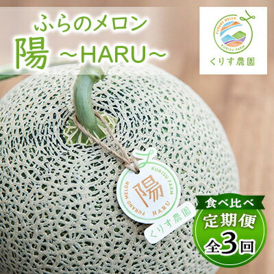 名称 【発送月固定定期便】食べ比べ!ふらのメロン「陽 ～HARU～」大玉　1玉(赤肉)　富良野メロン全3回 保存方法 常温 発送時期 【1回目】発送月の前月20日までのお支払いで発送月上旬より発送開始【2回目以降】発送月上旬より順次発送 提...