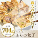 【ふるさと納税】【皮から餡まで富良野産】 手包みふらの餃子 内容量704g 8個入×2パック【配送不可地域:離島】【1557087】