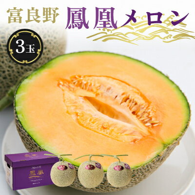 【ふるさと納税】糖度15度 富良野鳳凰メロン(赤肉) 3玉 各1.8~2kg(2Lサイズ)_メロン めろん 富良野メロン 富良野めろん 北海道 富良野市 果物 フルーツ くだもの ふるーつ 青果 果実 甘い 旬 専門店 希少 品種 ギフト 贈答 鳳凰 糖度 定番 プレゼント 贈答箱 【1403755】