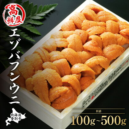 《アフター保証付き！》うに 雲丹 極上 エゾバフンウニ 折詰 100g〜500g | ふるさと納税 うに 高級 ウニ 雲丹 生ウニ エゾバフンウニ折り詰め 折詰 選べる 北海道 登別 ふるさと 人気 送料無料