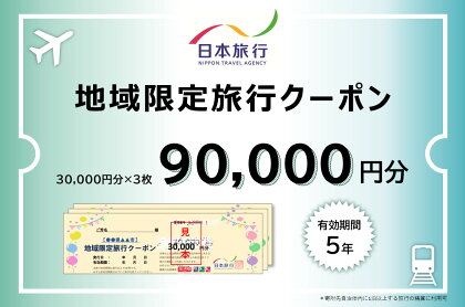 日本旅行　地域限定旅行クーポン【90,000円分】　【旅行・チケット・旅行・宿泊券】