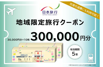 日本旅行　地域限定旅行クーポン【300,000円分】　【旅行・チケット・旅行・宿泊券】