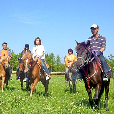 【ふるさと納税】登別ホースパーク遊駿　体験乗馬コー